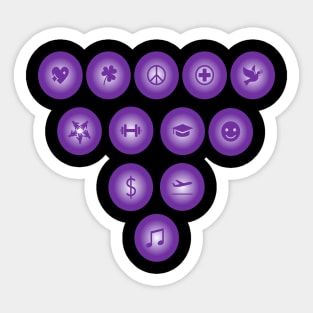 The 12 Grapes of New Year Sticker